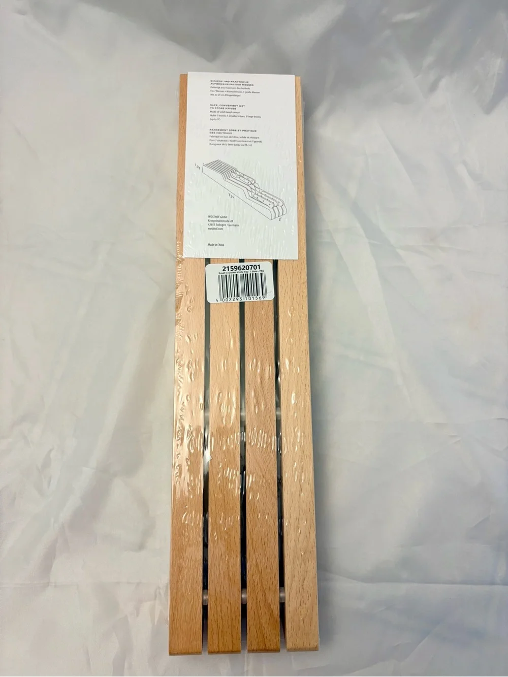 Wusthof Wooden In-Drawer Knife Organizer - Natural Wood